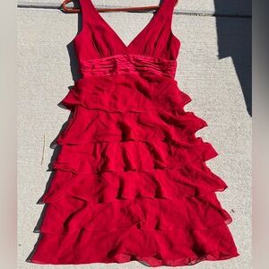 Women’s BCBG MaxAzria saucy red dress, size 2